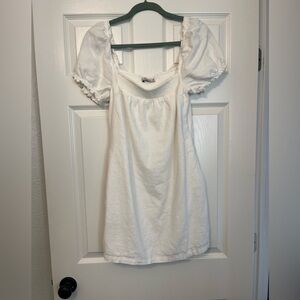 Abercrombie White Linen Blend Dress